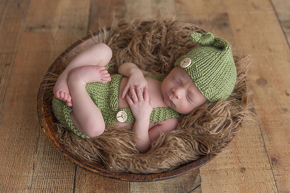 Newborn Baby Boy in Bowl Captured by Denver Colorado Photographer Donna Young
