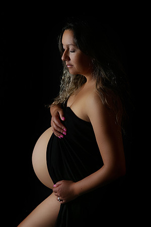 Studio Fine Art Maternity Photo