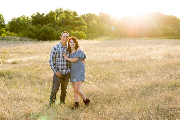 Couples Outdoor Engagement Photo